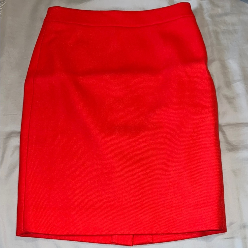 Professional Red Pencil Skirt